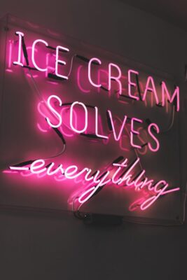 Ice cream solves sign